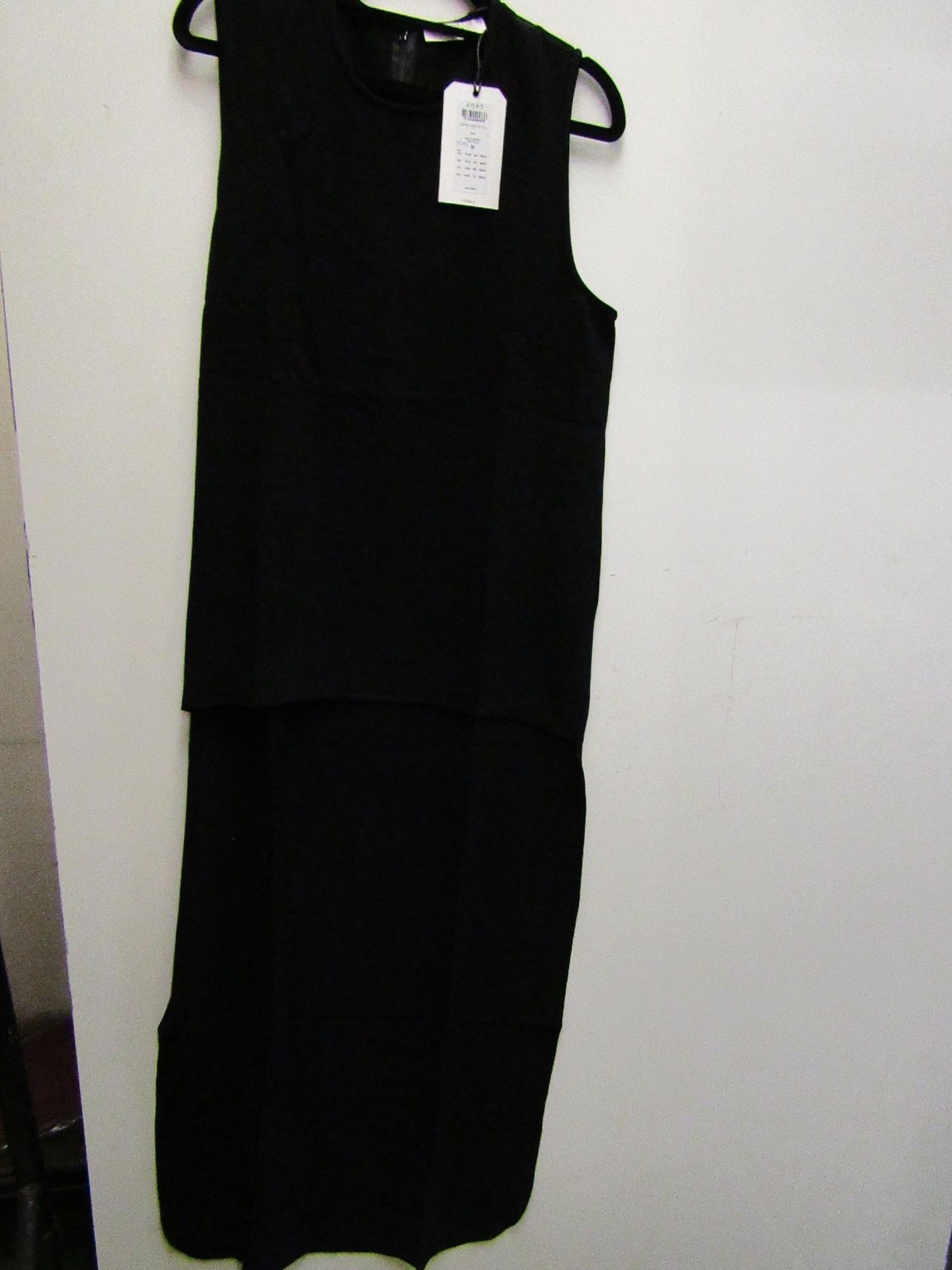 ADPT Ladies Long Black Dress Size S New in Packaging