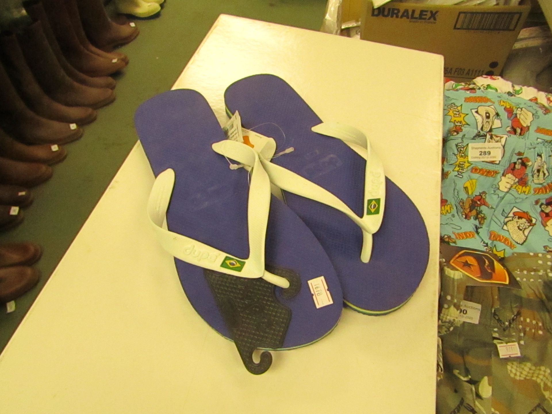 3x pairs of Dupe Flip Flops, new, all sizes 45/46