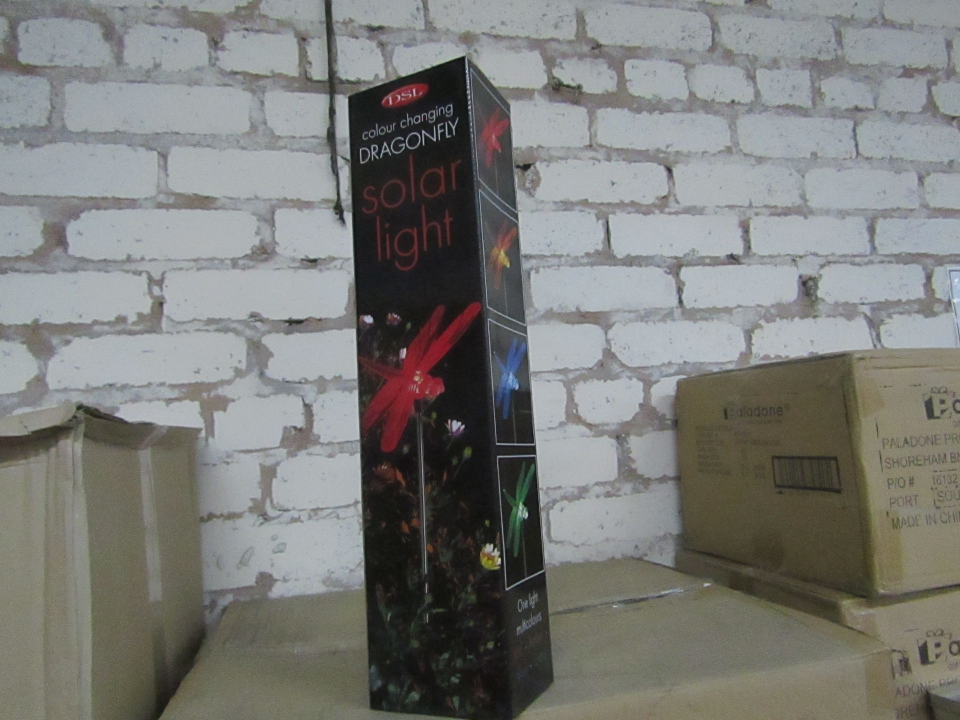 DSL - Colour Changing DragonFly Solar Light - Unchecked & Boxed.