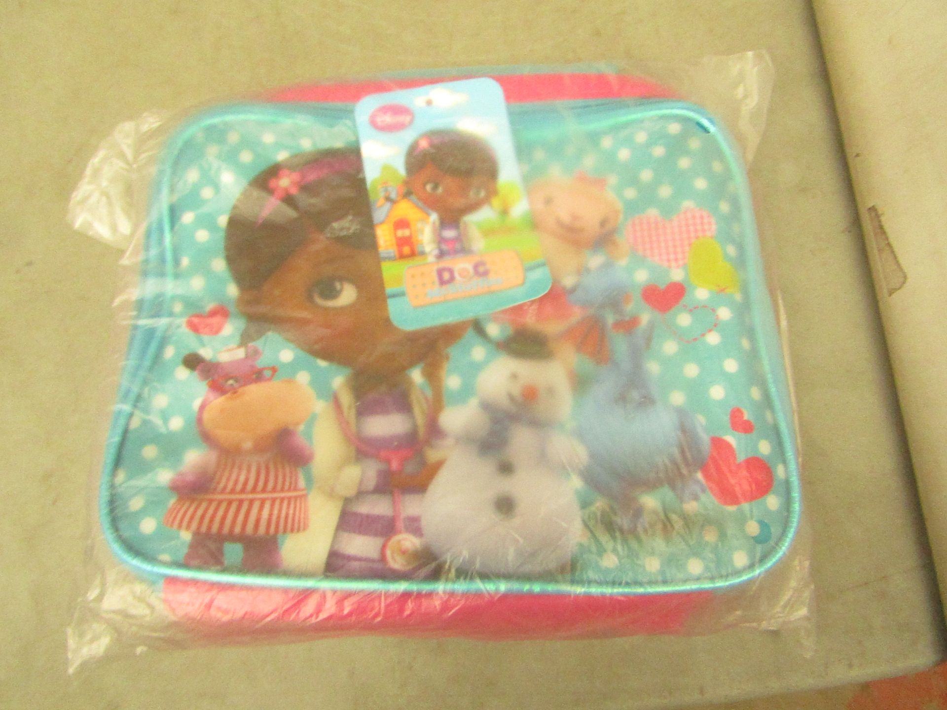 2x Disney - Doc Mcstuffins Lunch Bags - Unused With Original Tags.