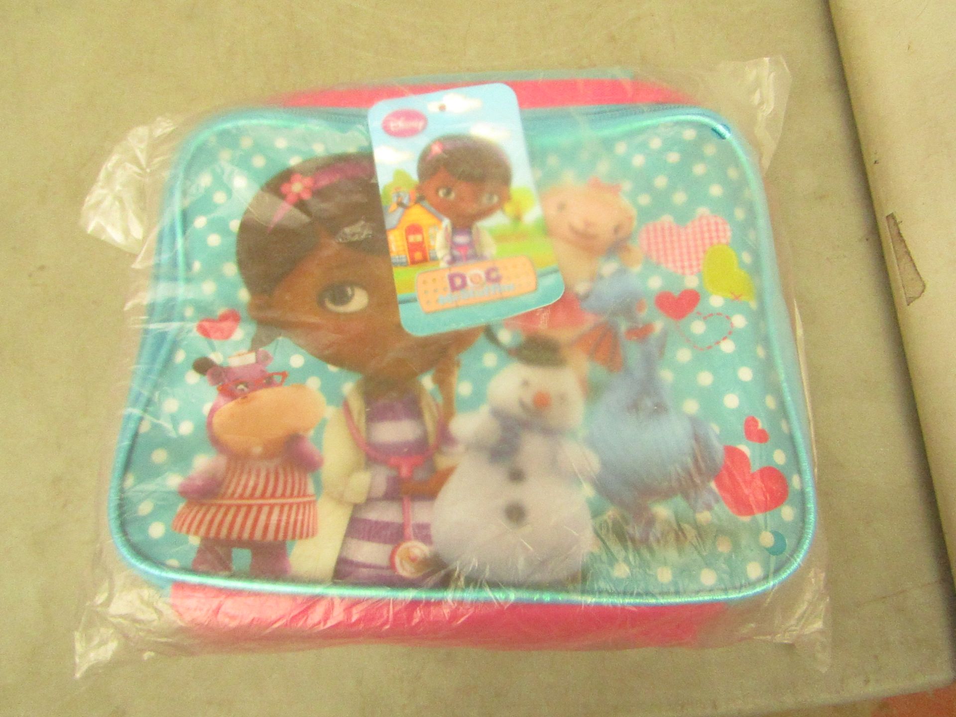 2x Disney - Doc Mcstuffins Lunch Bags - Unused With Original Tags.