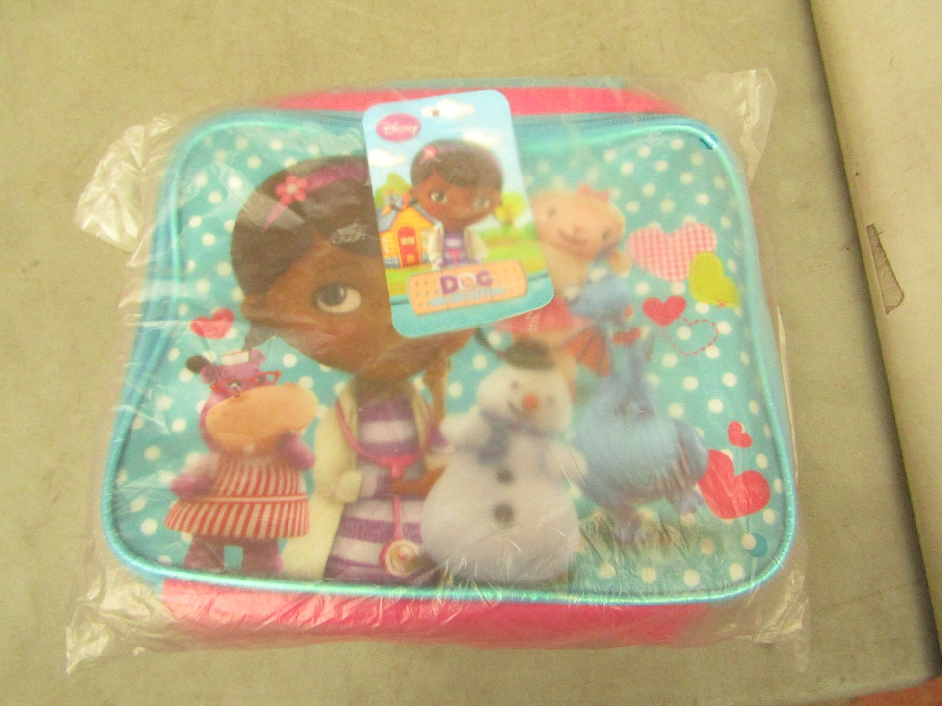 2x Disney - Doc Mcstuffins Lunch Bags - Unused With Original Tags.