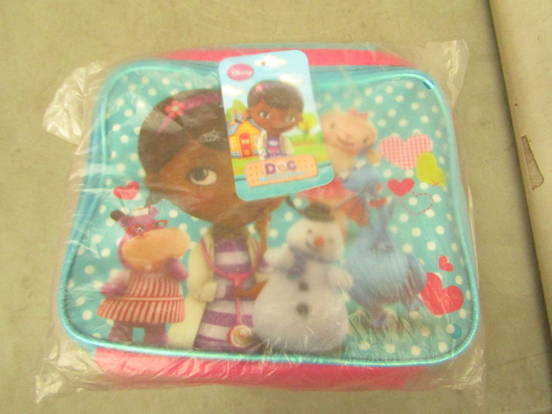 2x Disney - Doc Mcstuffins Lunch Bags - Unused With Original Tags.