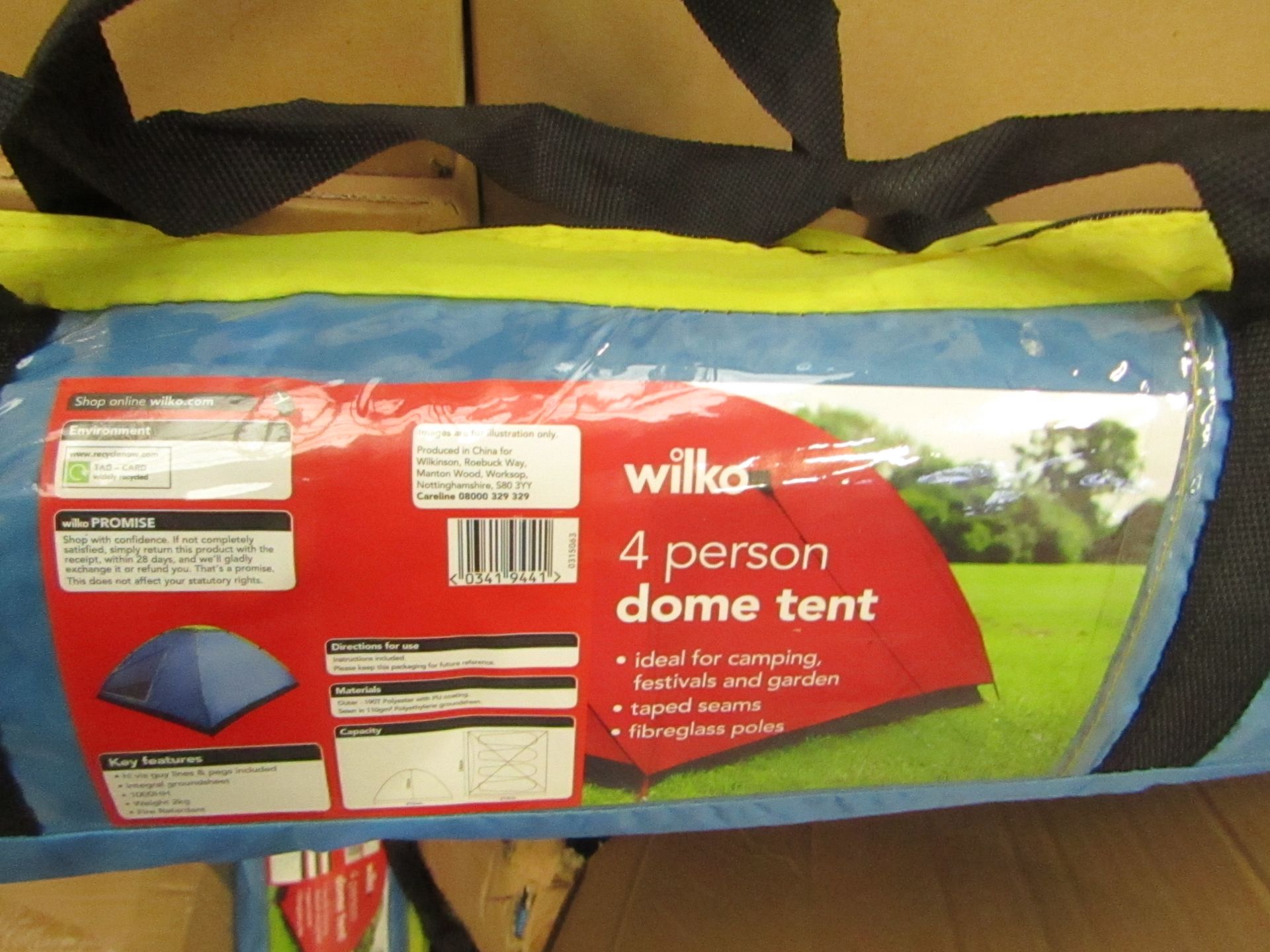 Wiko - 4 Person Dome Tent - Unused & Packaged.