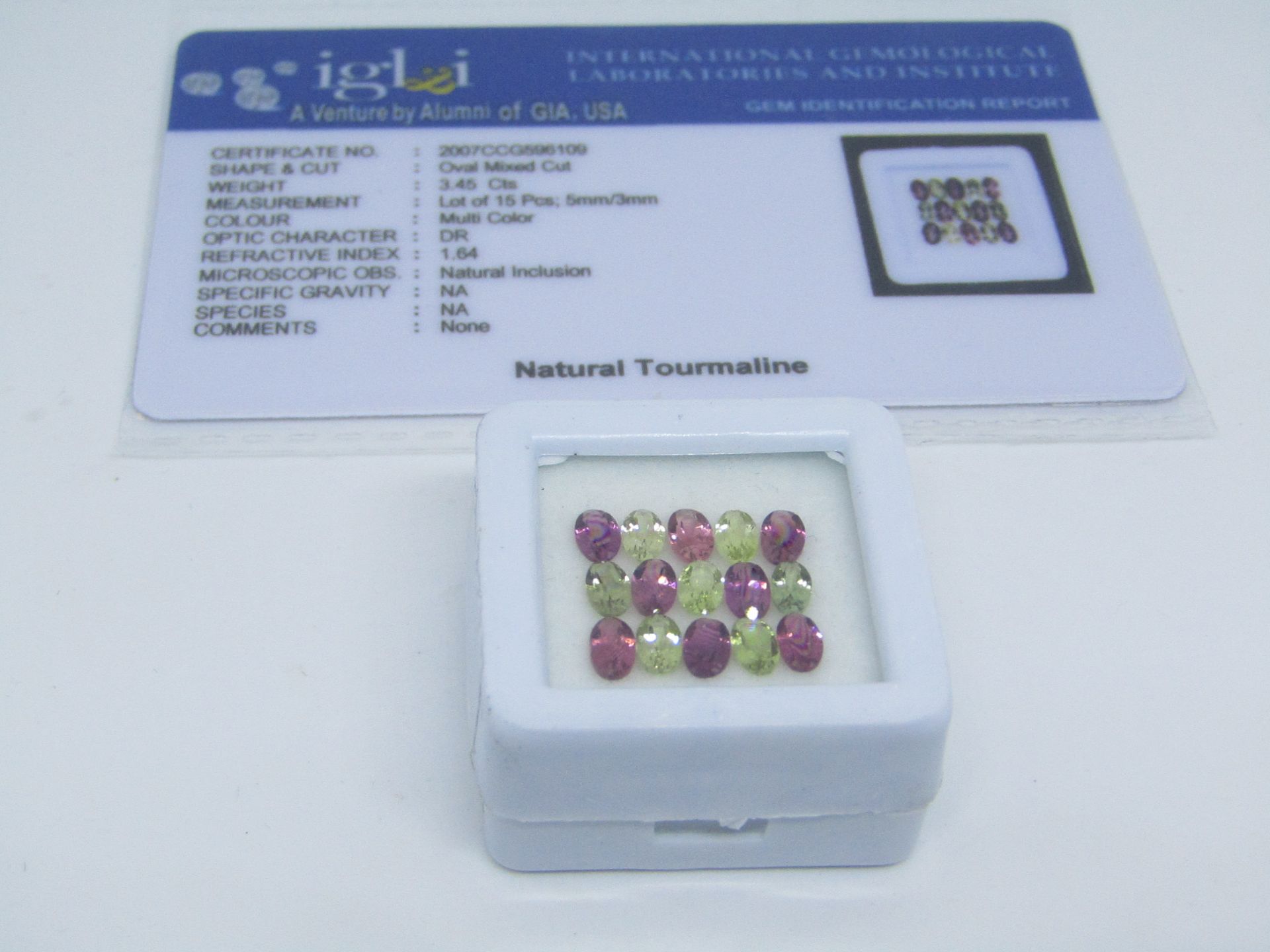 Natural Tourmaline - 3.45 carats - 15 pieces - Average retail value £ 402.32. Perfect for making