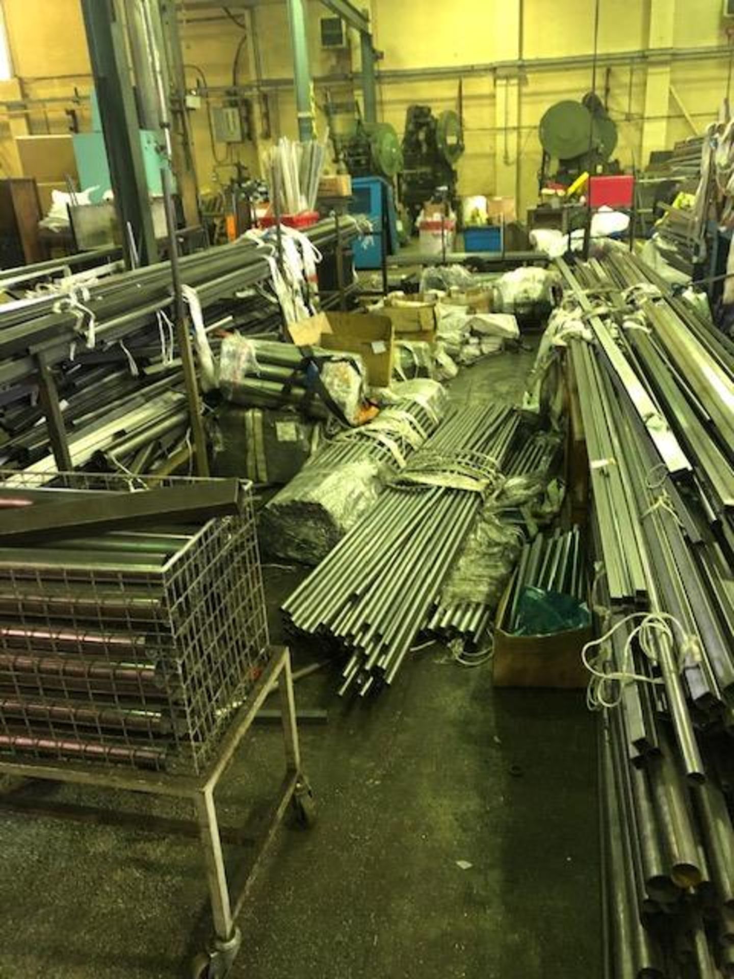 Large quantity of various steel lengths & stackable storage racks - Image 6 of 9