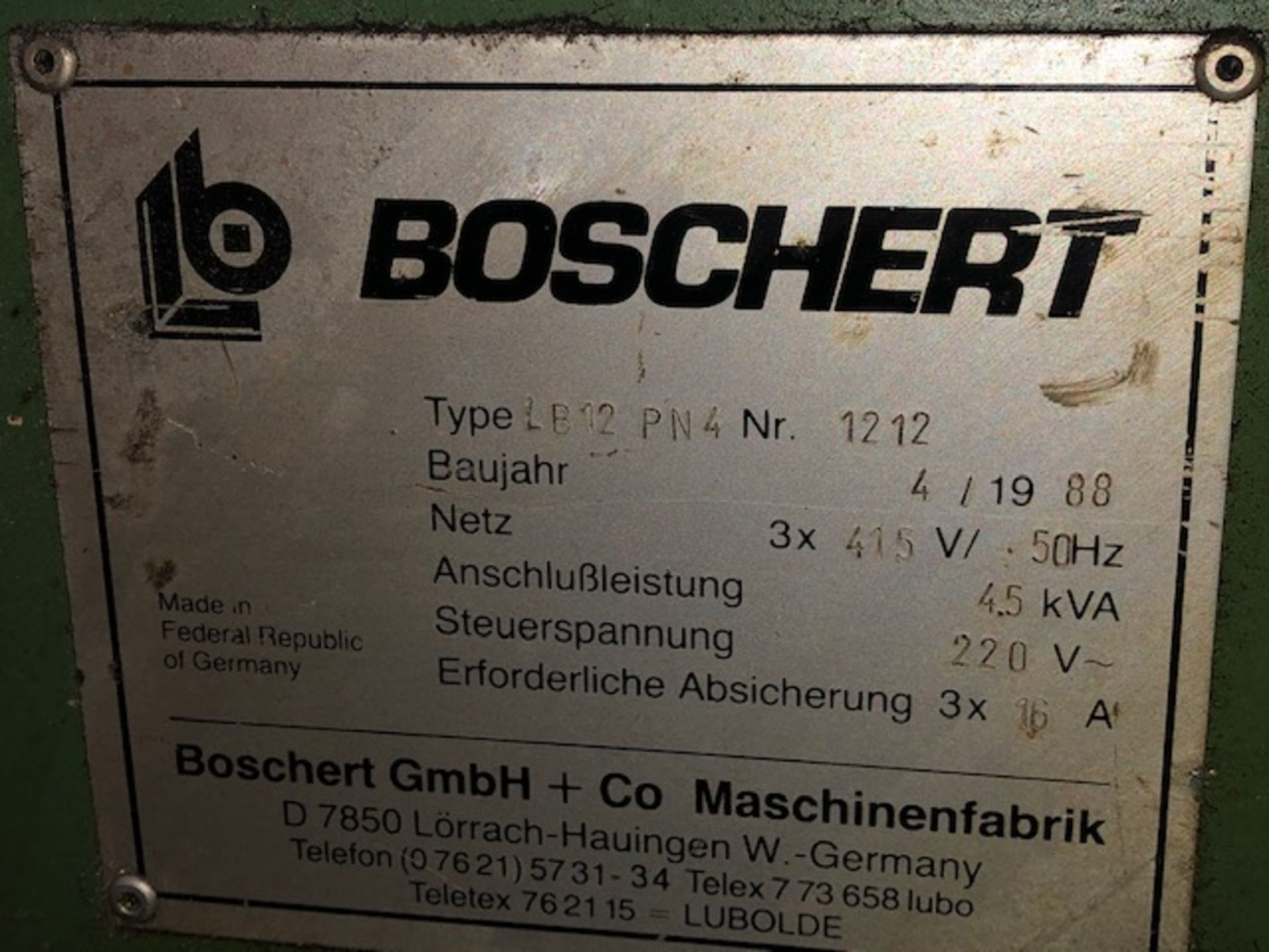 Boscher corner notcher Type LB12 PN4 Nr.1212 - Image 4 of 4