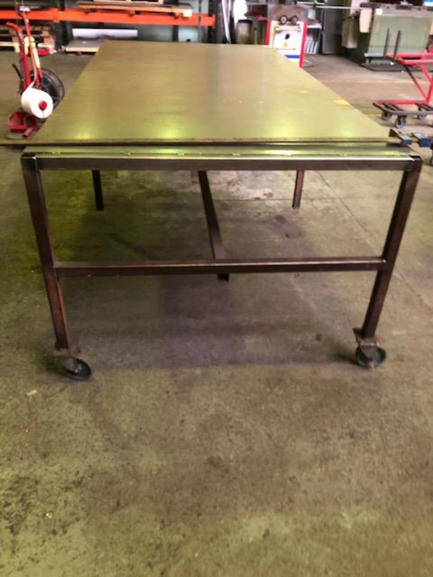 Steel fabricated mobile workbench - Image 2 of 2