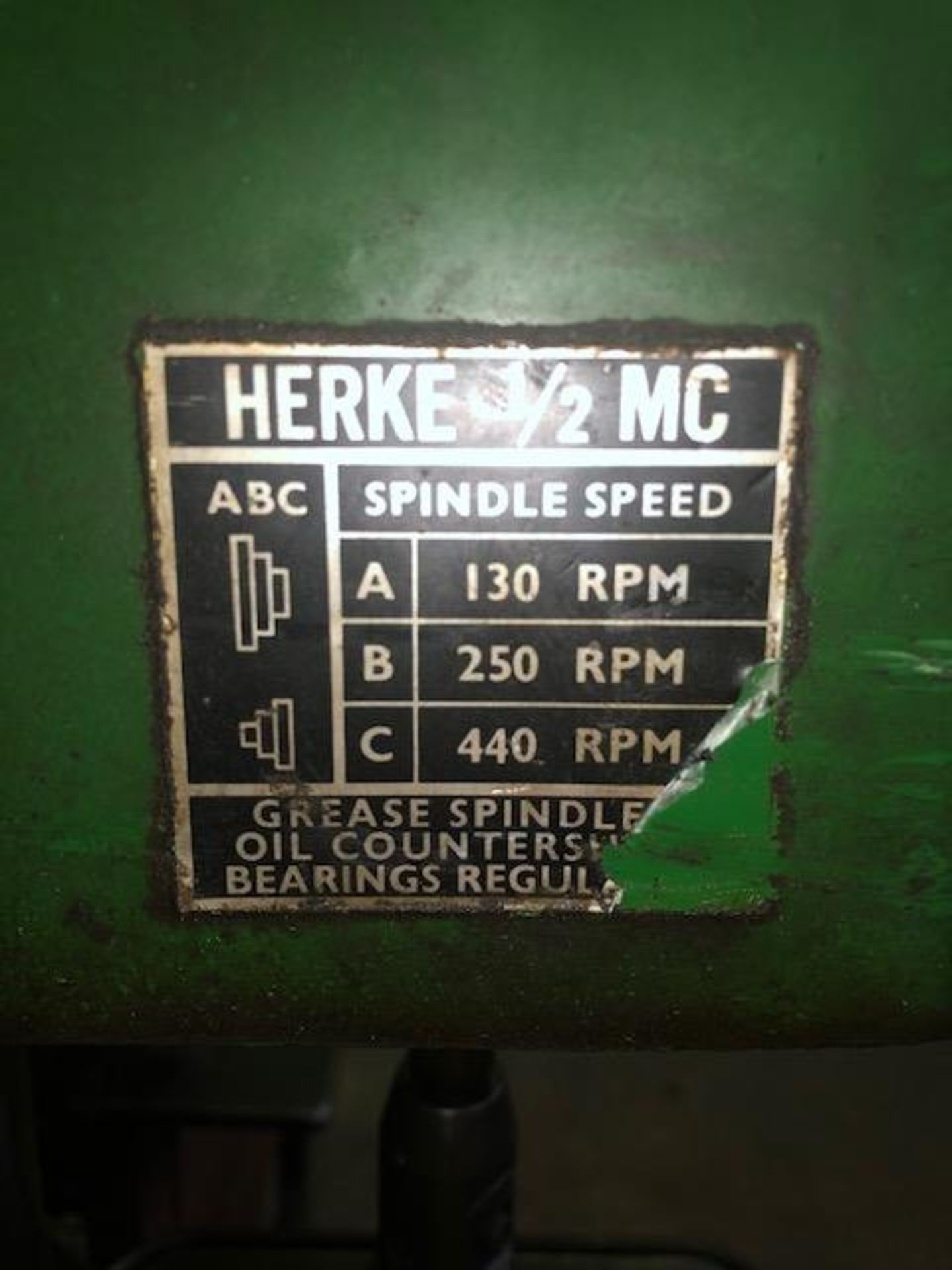 Herke 1/2 MC pillar drill on steel frame - Image 4 of 4