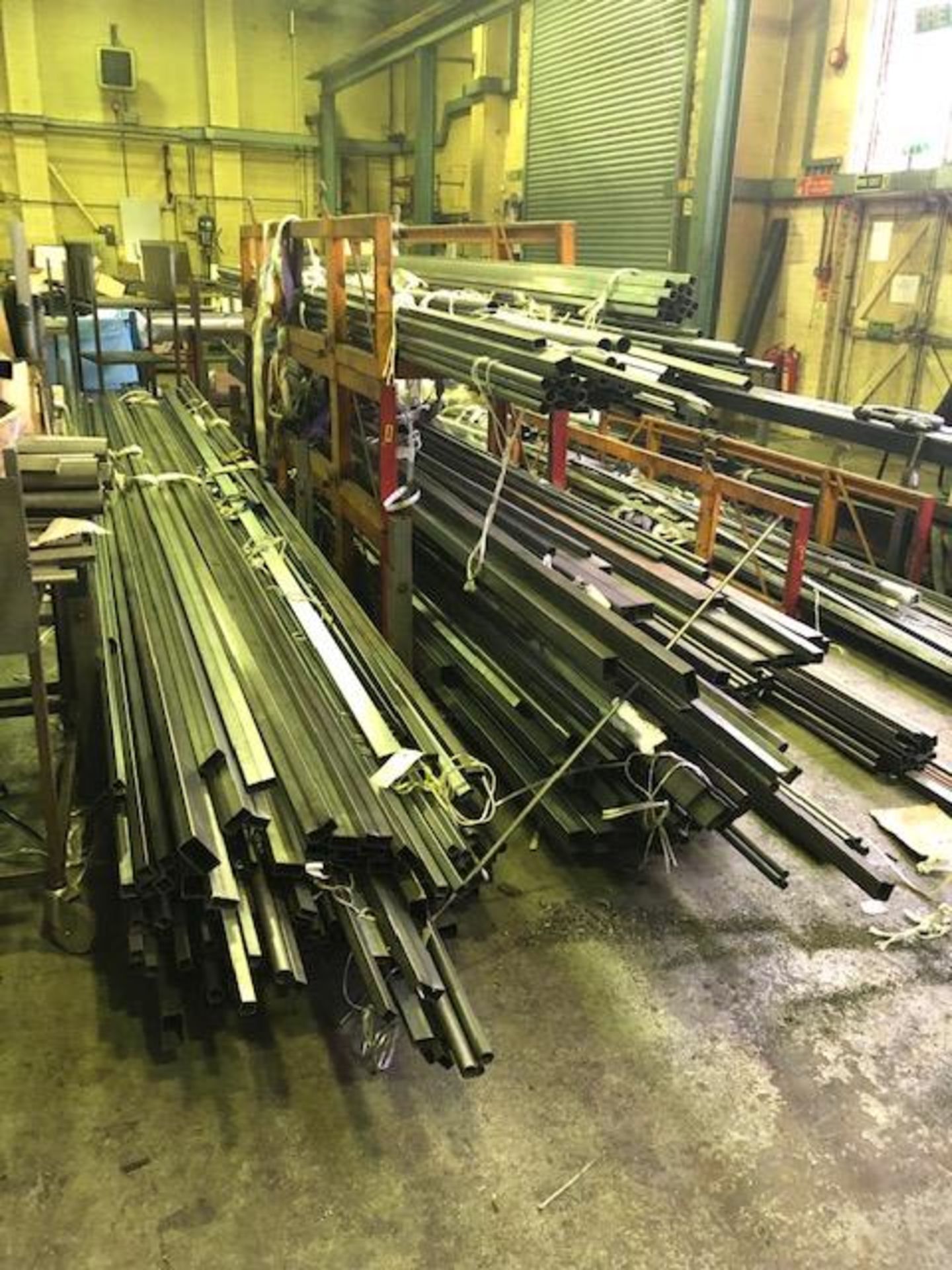 Large quantity of various steel lengths & stackable storage racks - Image 4 of 9