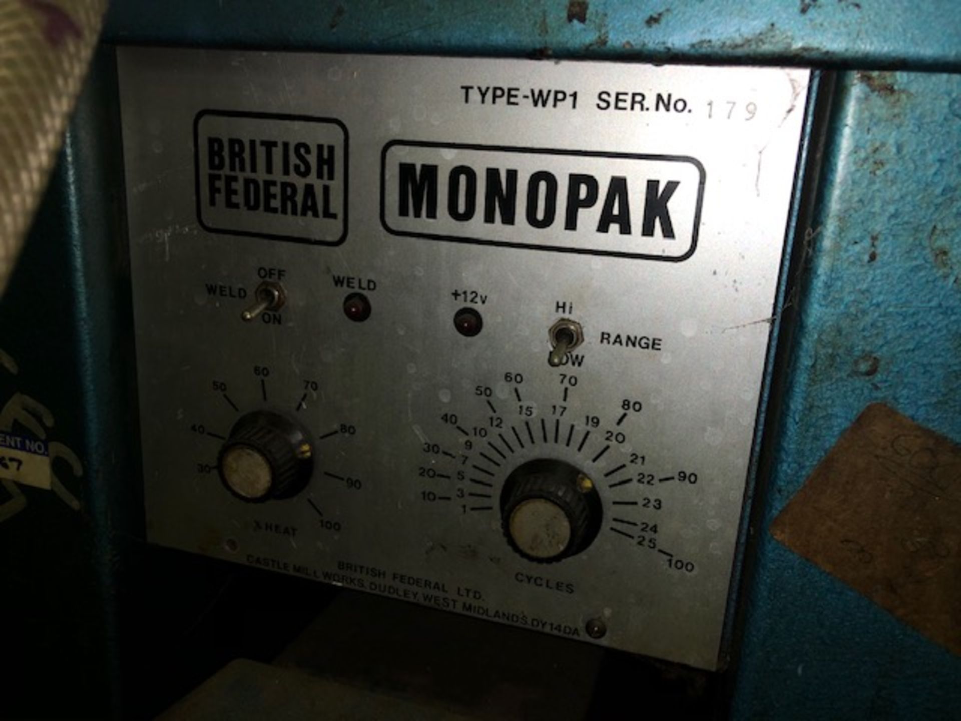 British Federal Monopak spot welder - Image 3 of 3