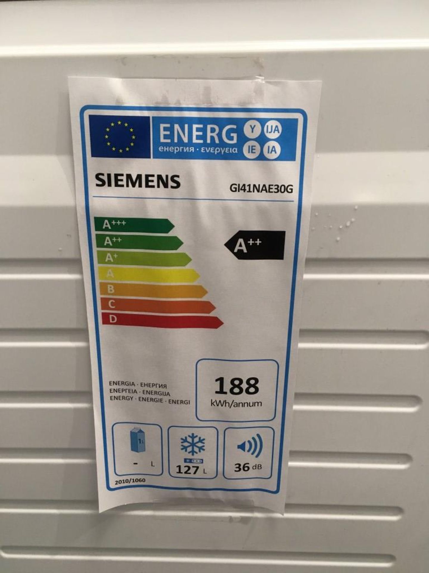 Siemens GI41NAE30G floor standing freezer - Image 4 of 4