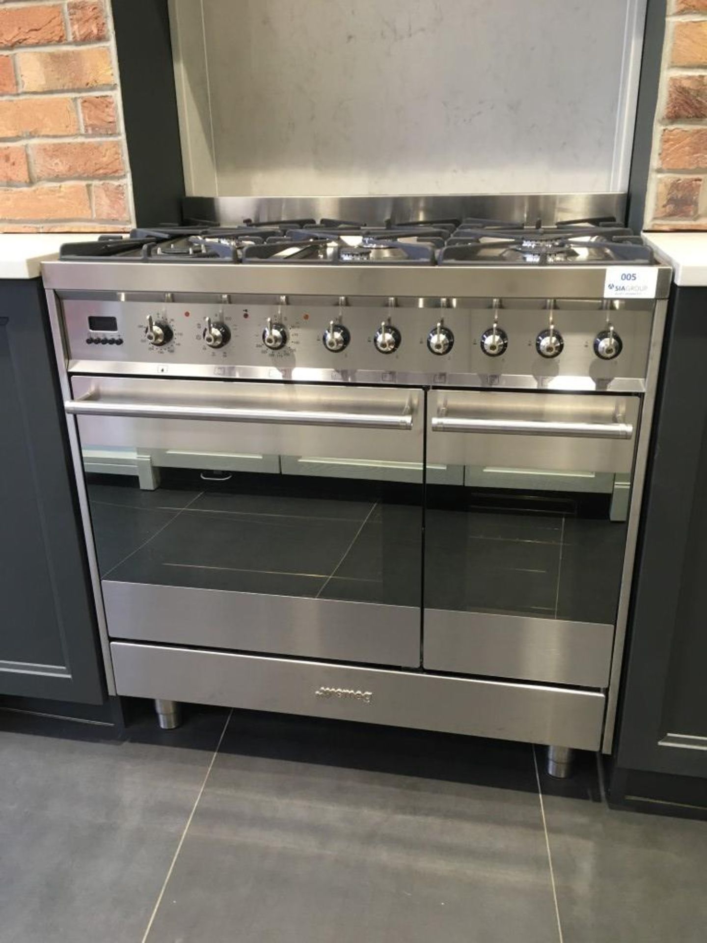 Smeg SY92PX8 six hob gas range cooker