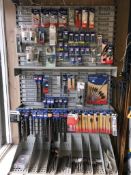 Large quantity of various drill bits