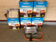 (6) Heater Piezo 4.4kw gas bottle camping heater