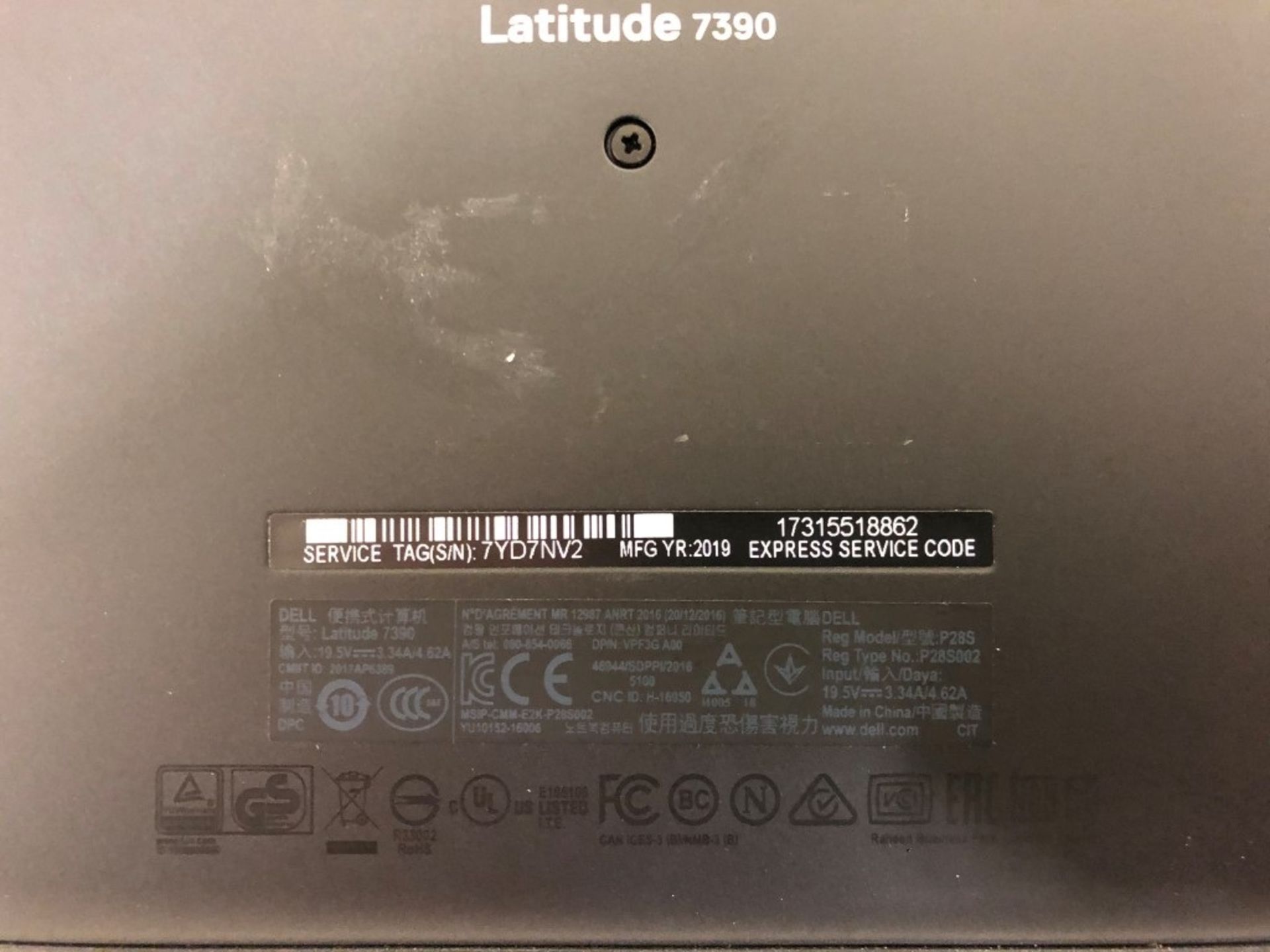 Dell Latitude 7390 13.3'' Intel Core i5 8th gen Laptop - Image 3 of 3