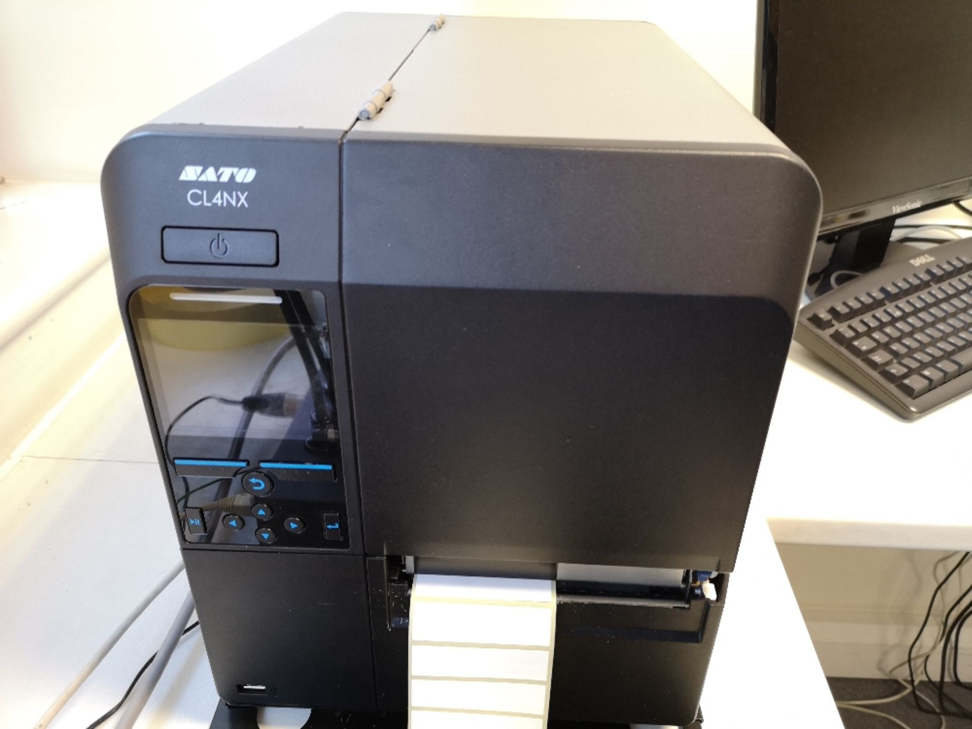 Sato CL4NX Label Printer with Sato RWG 500 Label Rewinder and Melior TTM510 Micro scanner - Image 2 of 8