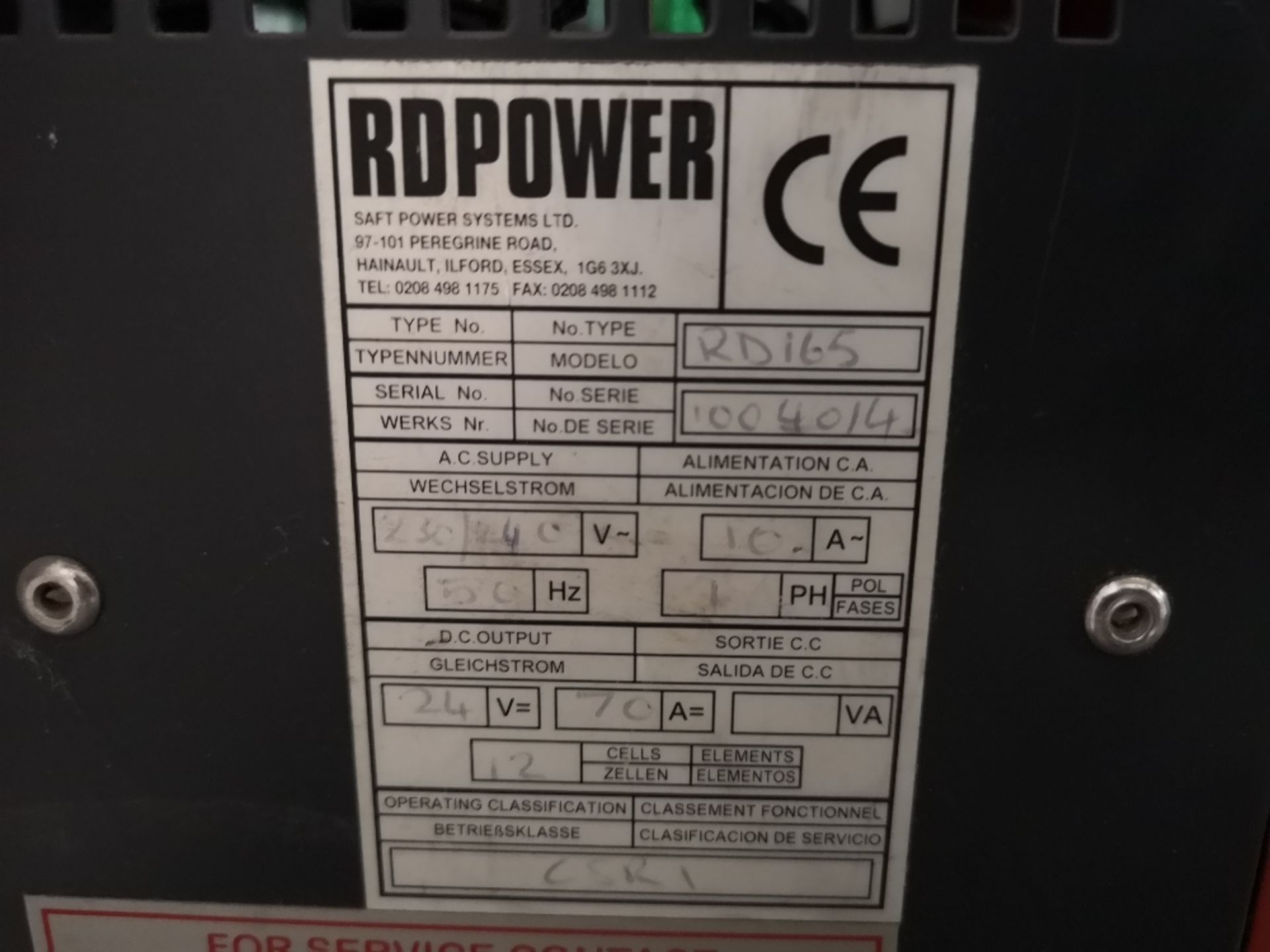 Caterpillar EP15 electric forklift with RD165 Charger - Image 10 of 10