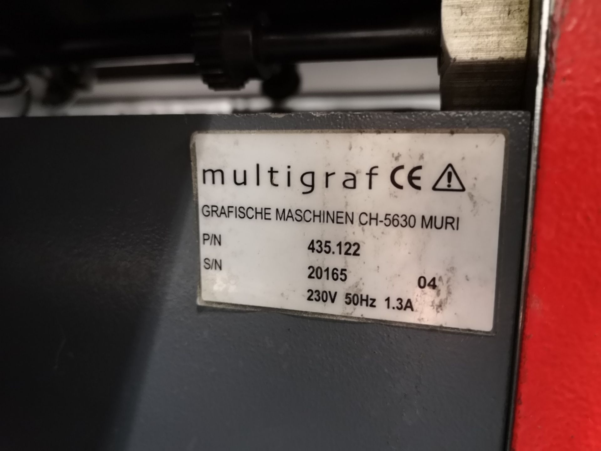 Multigraf Eurofold Foldmaster Folding Machine With/ EF-110 Batch Counter - Image 6 of 7