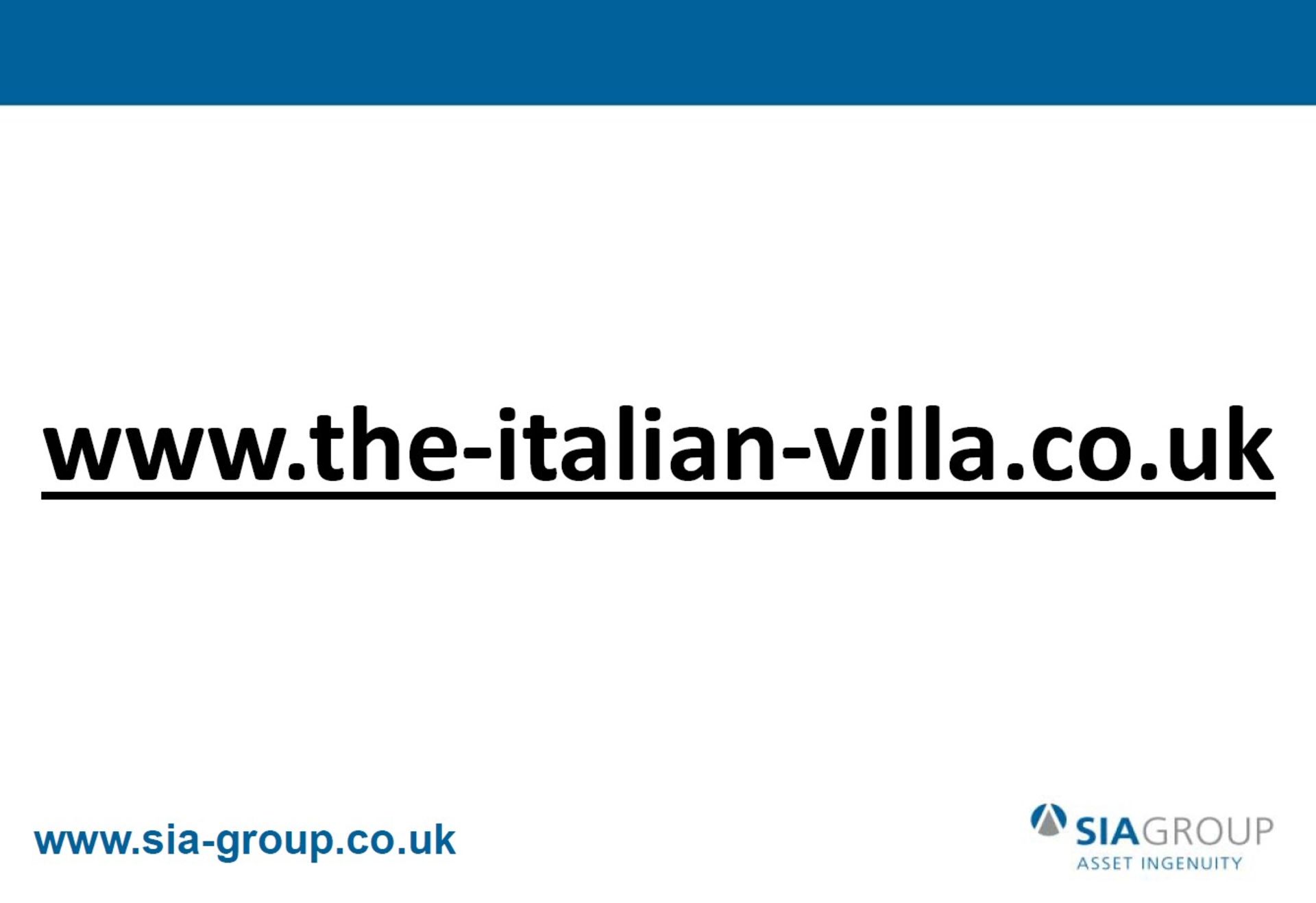 Domain Name: www.the-italian-villa.co.uk