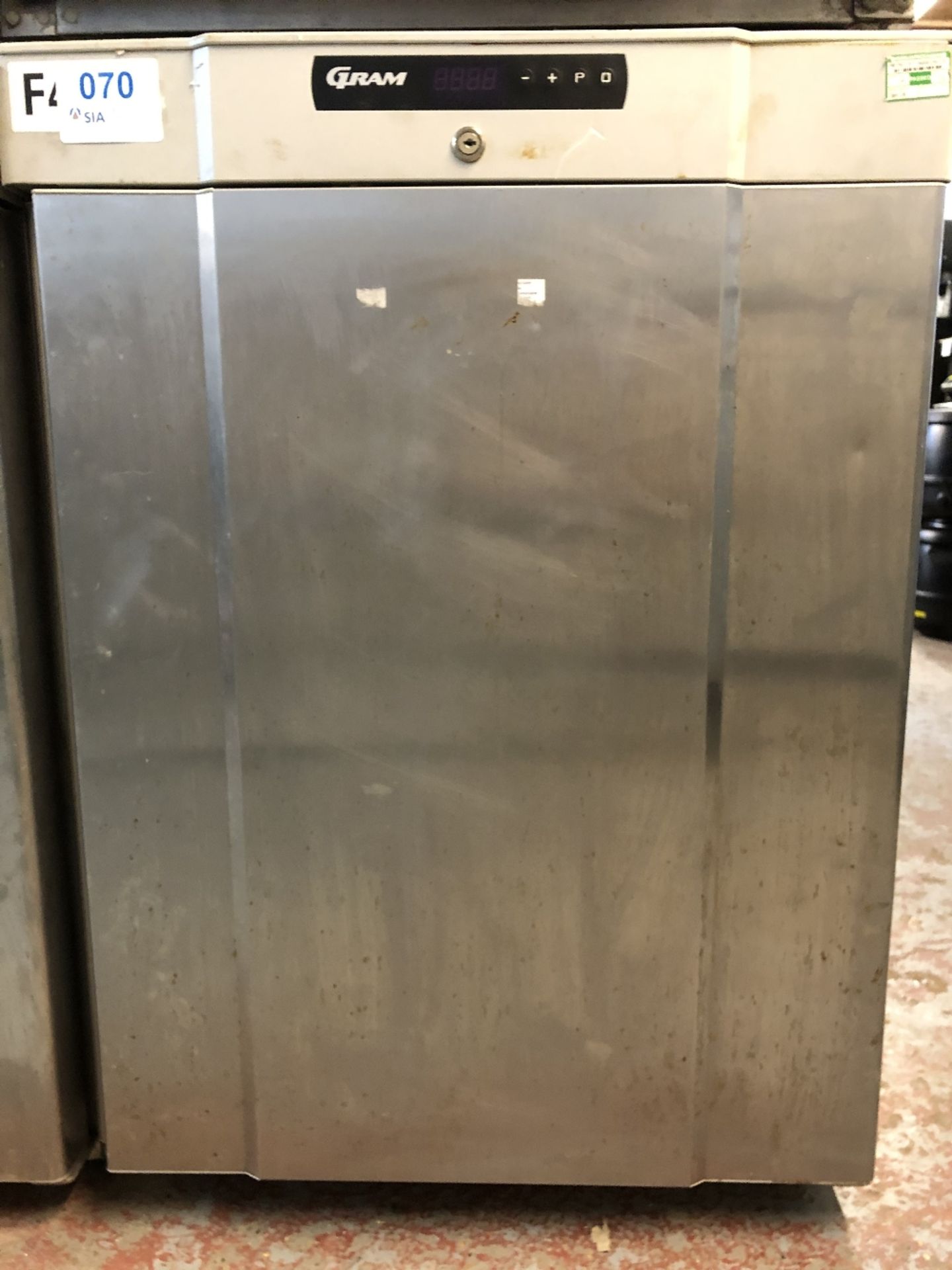 Gram F210 RG 3N Compact Single Door 125Ltr Stainless Steel Undercounter Freezer