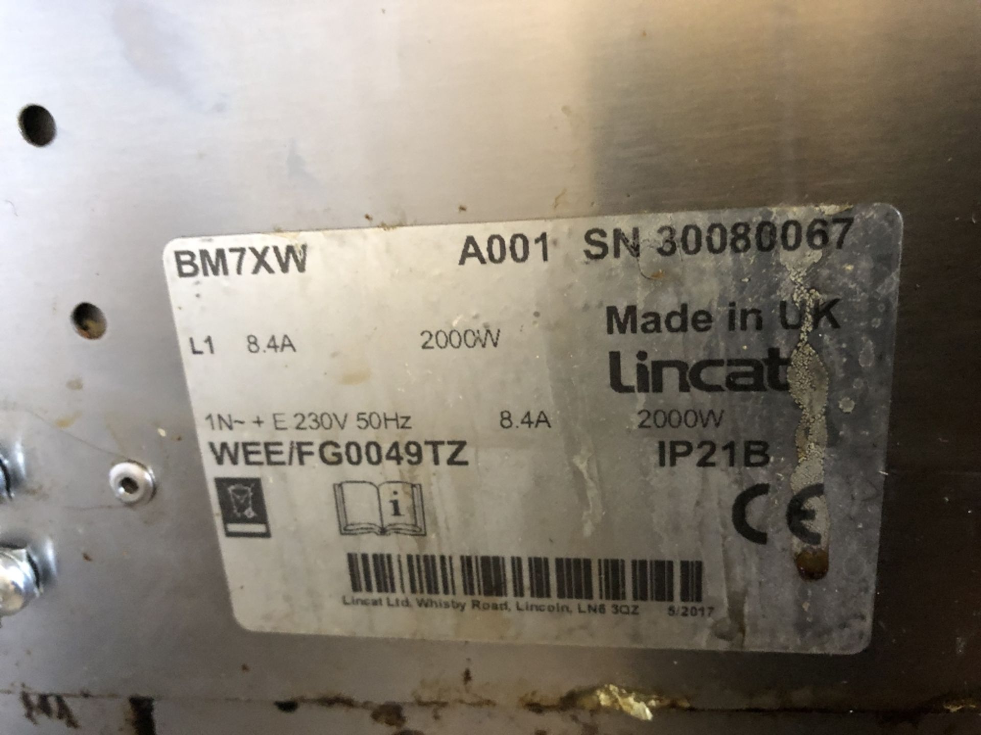 Lincat BM7XW Stainless Steel Wet Heat Electric Bain Marie - Image 3 of 3