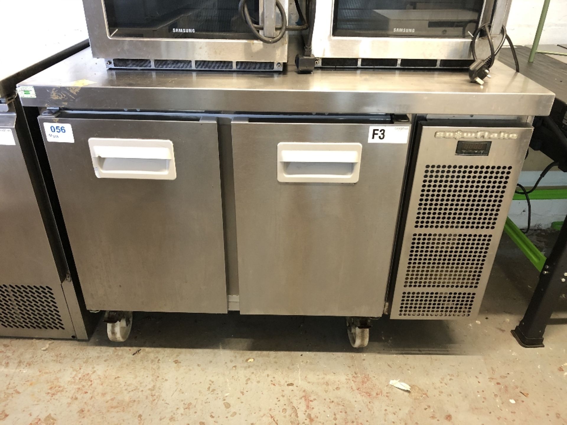 Gram Snowflake K 1205 2 Door Stainless Steel 234Ltr Refrigerated Counter