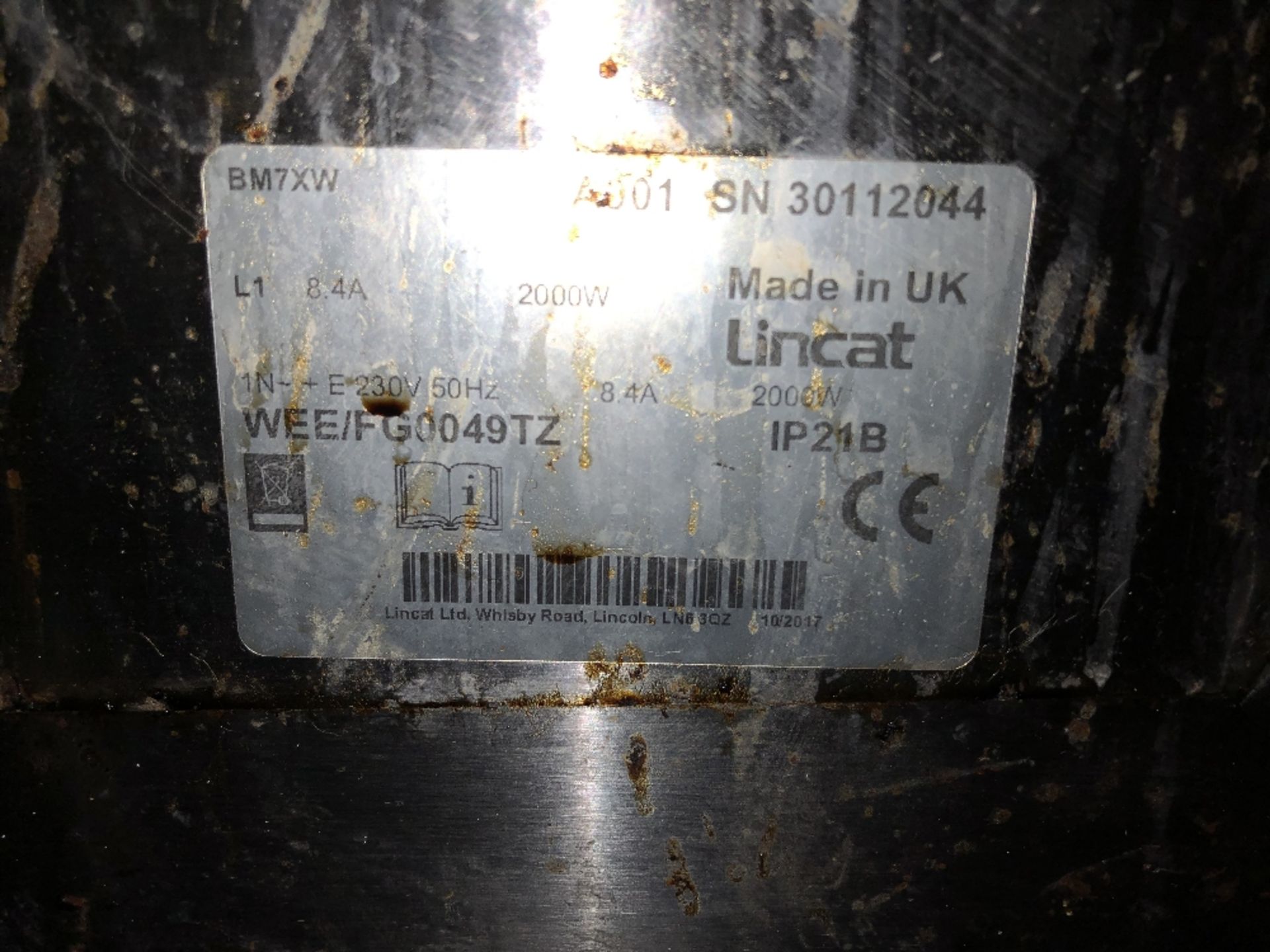 Lincat BM7XW Stainless Steel Wet Heat Electric Bain Marie - Image 3 of 3