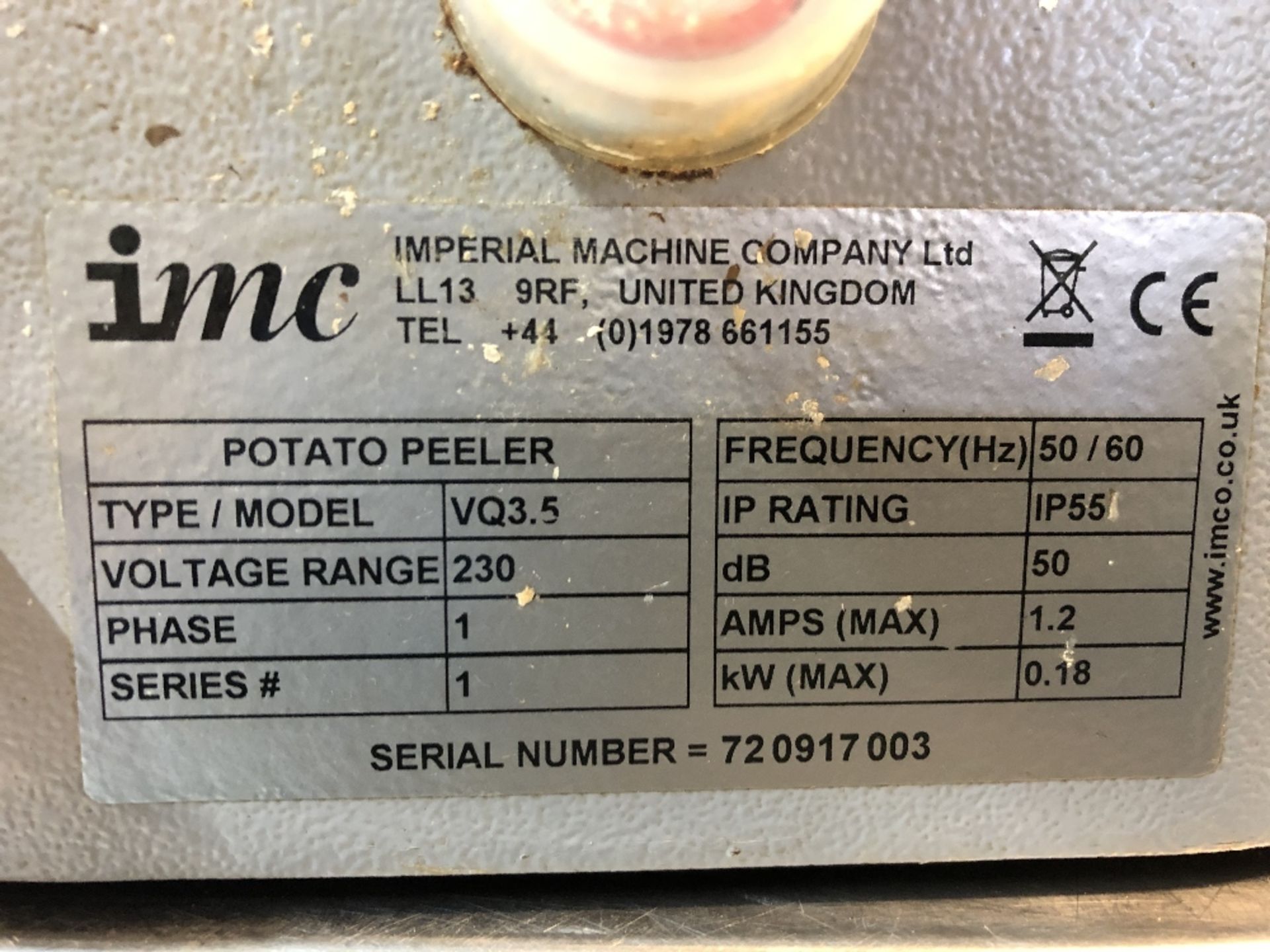 IMC VQ 3.5 Potato Peeler - Image 3 of 3