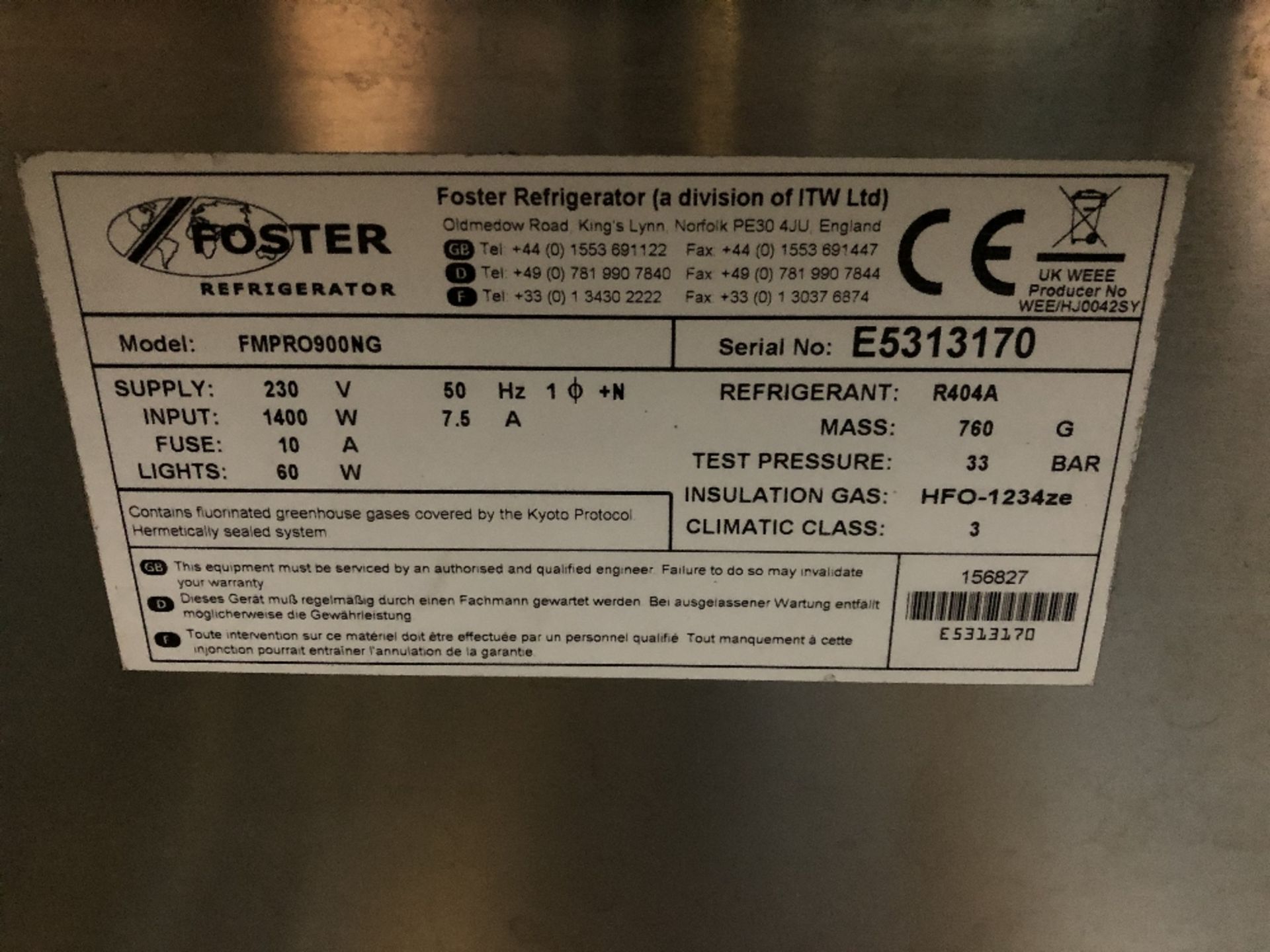 Foster FMPRO 900 NG Stainless Steel Multi Deck Display Chiller - Image 3 of 3