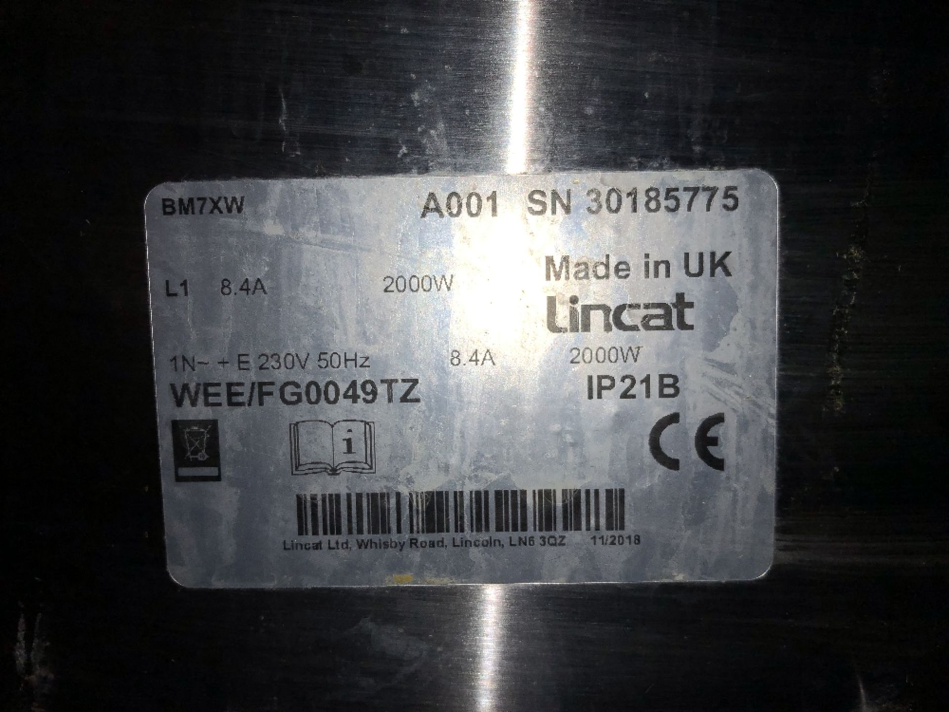 Lincat BM7XW Stainless Steel Wet Heat Electric Bain Marie - Image 3 of 3