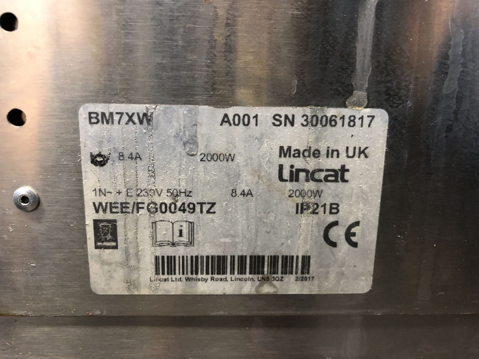 Lincat BM7XW Stainless Steel Wet Heat Electric Bain Marie - Image 3 of 3