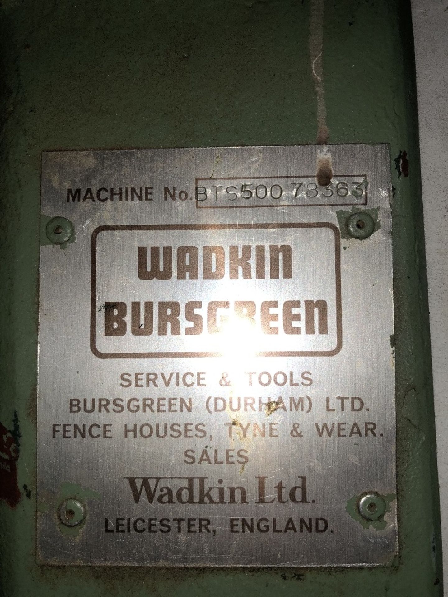 Wadkin Bursgreen BTS 500 Planer Thicknesser - Image 6 of 6