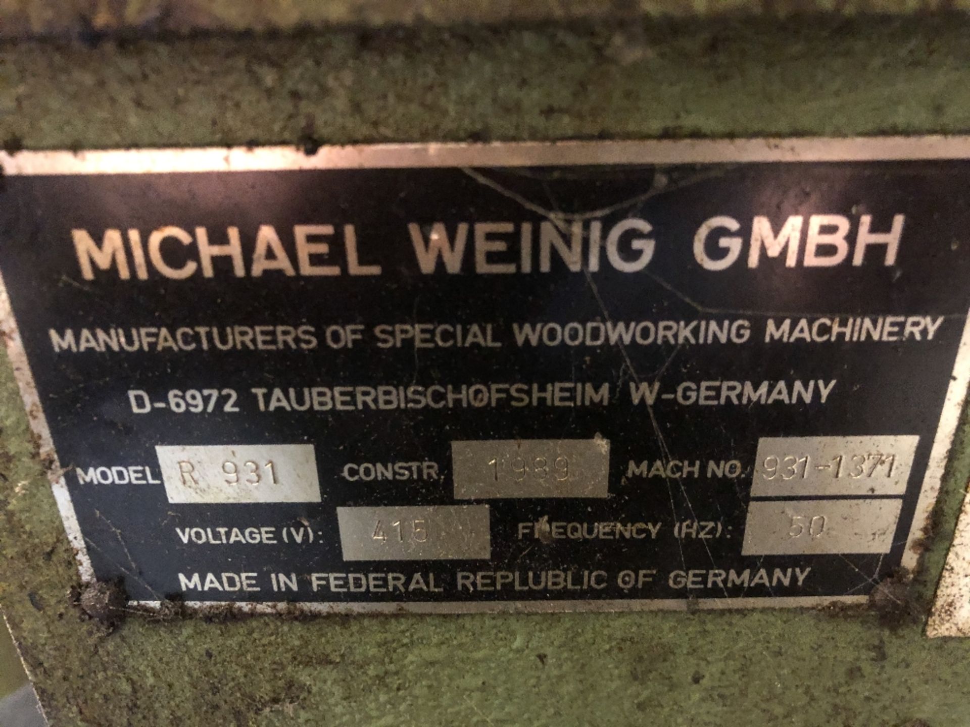 Weinig Rondamat R931 High Precision Straight and Profile Grinding Machine - Image 4 of 5