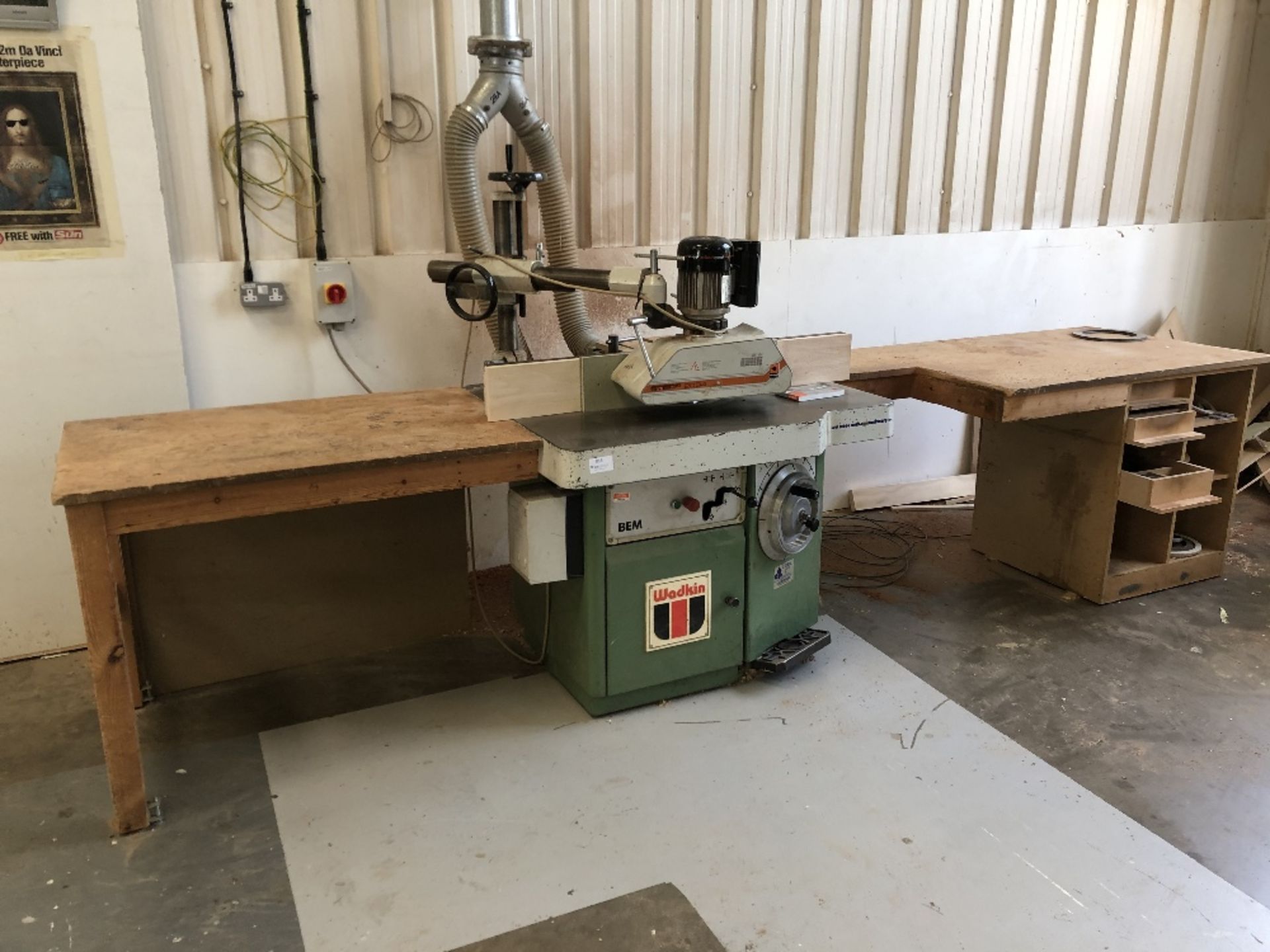 Wadkin BEM Spindle Moulder with Maggi STEFF 2034 Power Feed