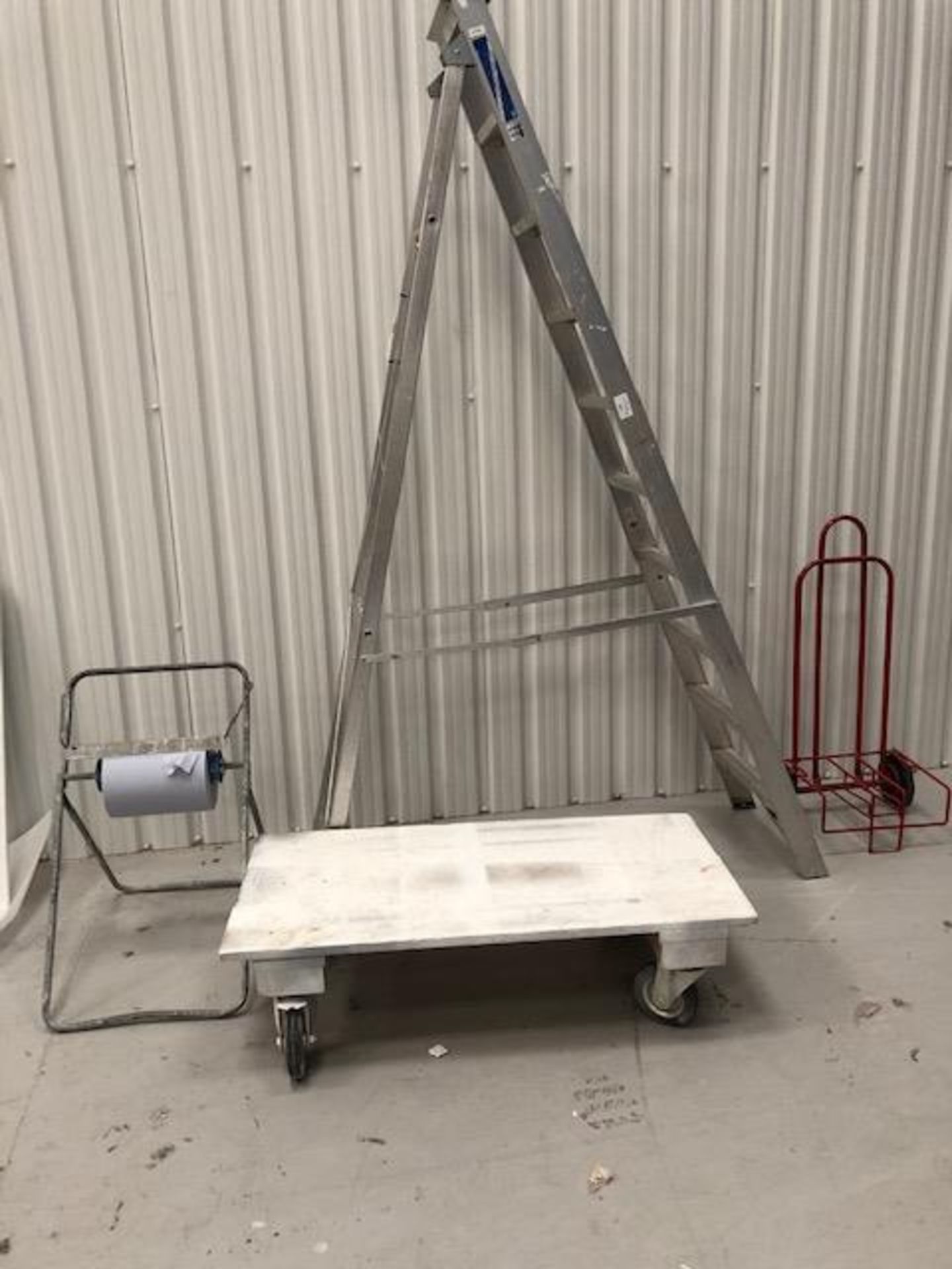 Ten Tread Steel Step Ladder, Platform Skate, Sack Truck and Tork Material Handler - Image 2 of 5