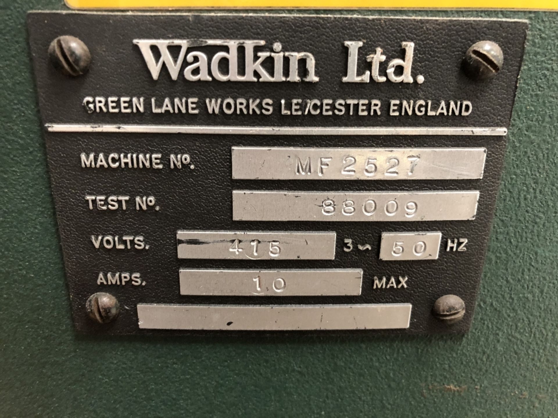 Wadkin MF2527 Chisel & Chain Morticer with Tooling - Image 13 of 13