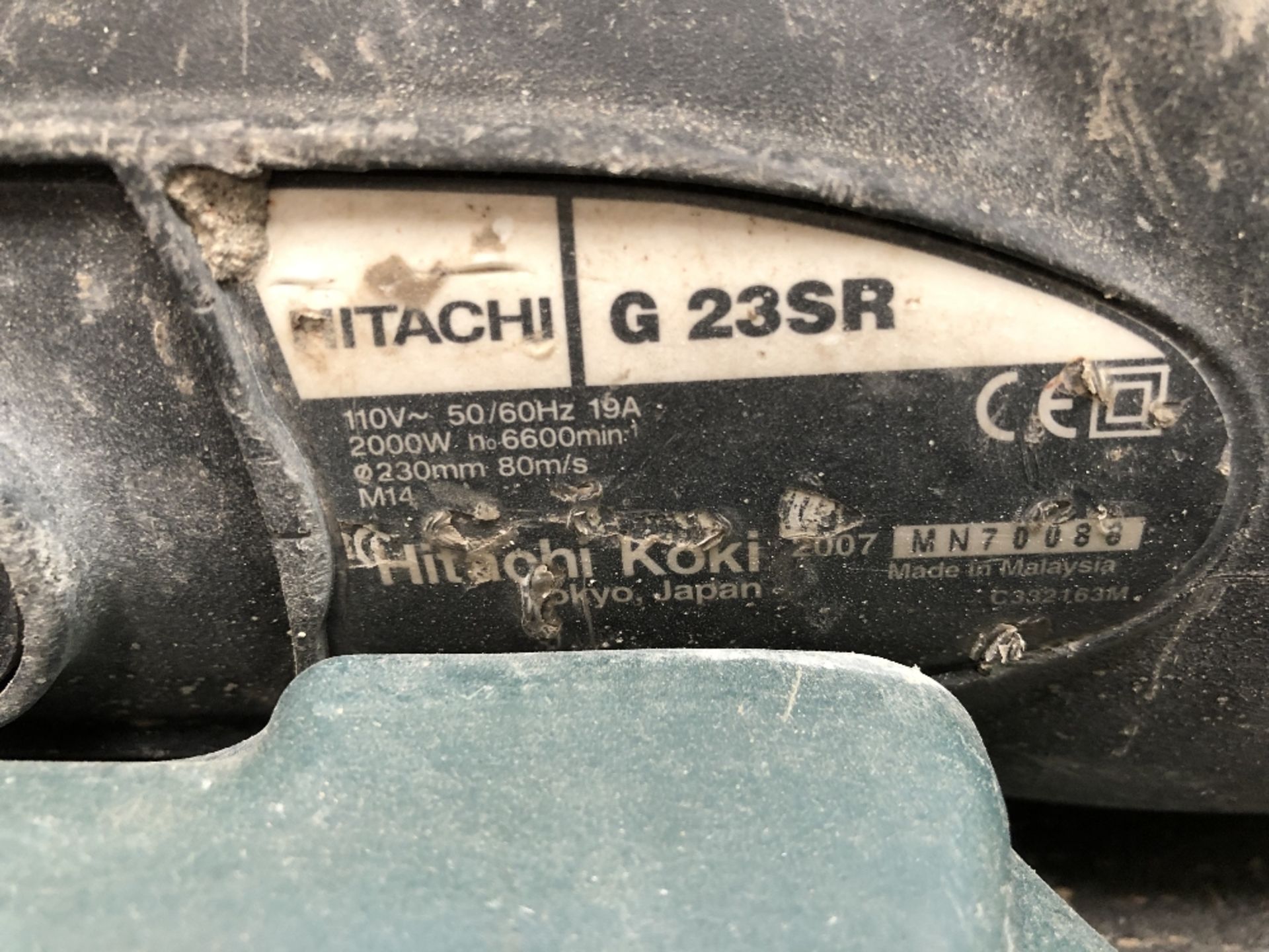 Hitachi G23SR 110v 230mm Angle Grinder - Image 3 of 3