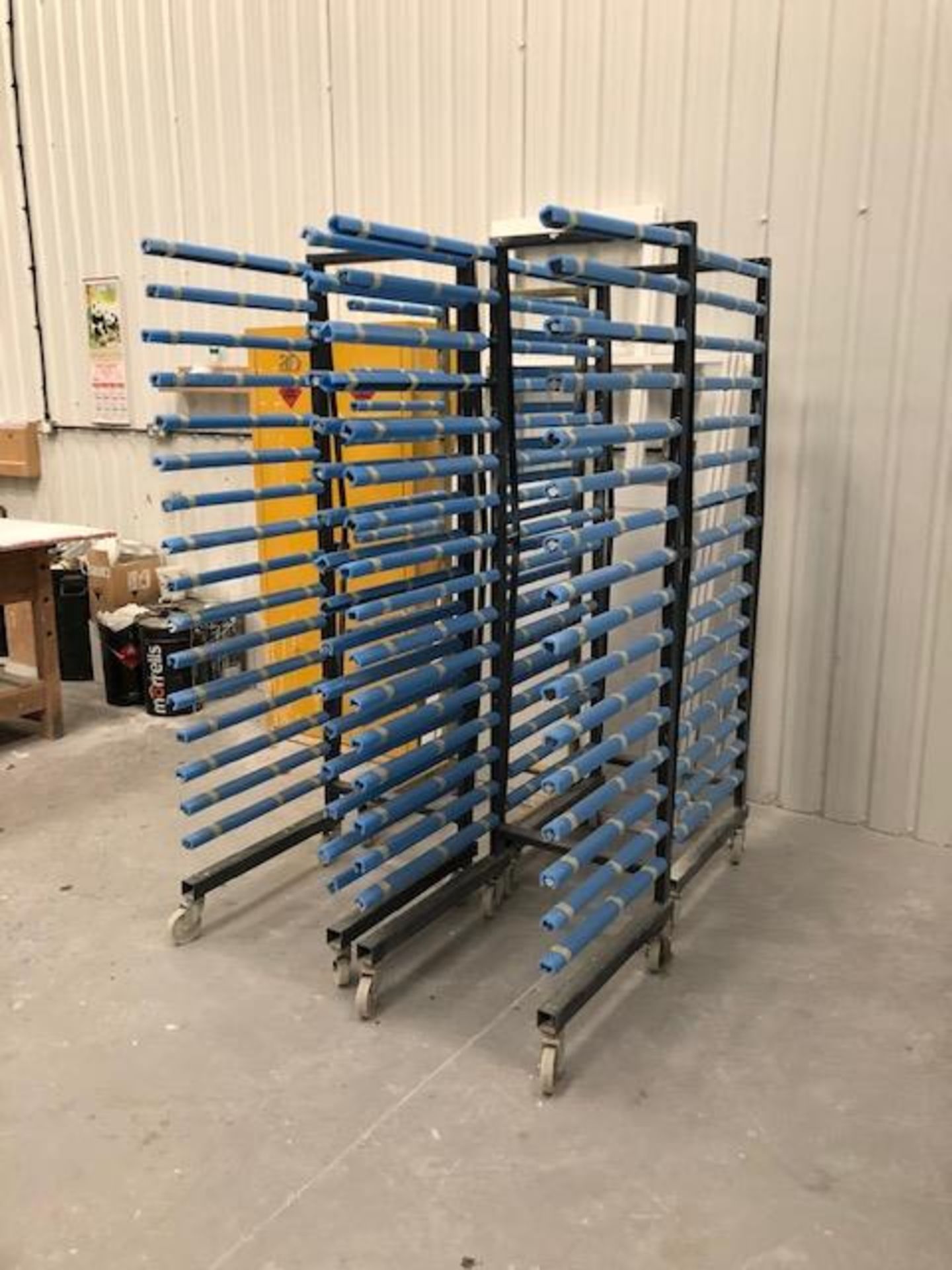 (4) Mobile Steel Fabricated Drying Racks - Image 3 of 3