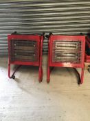 2 x Sealey Infrared Heater 230v