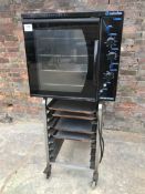 Blue Seal E32M Turbofan Convection Oven on Mobile Stainless Steel Stand