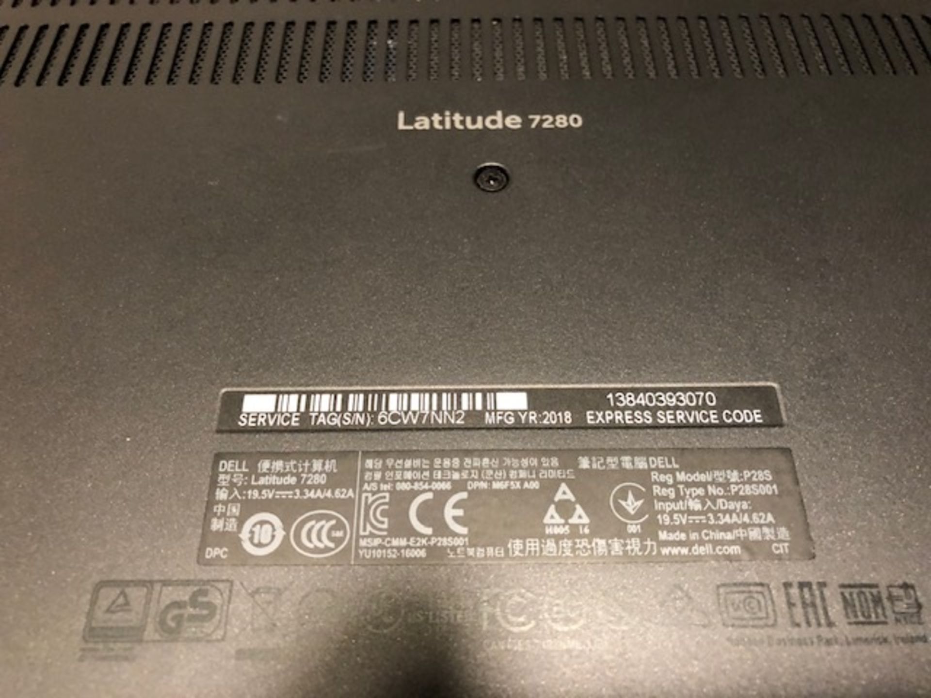 Dell Latitude 7280 12.5" Core i5 7th gen Laptop - Image 3 of 3