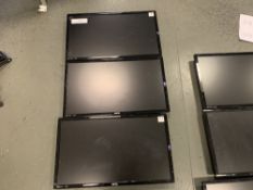 (3) BenQ GL-2460 computer monitors