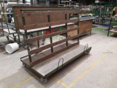 Steel framed mobile trolley