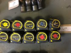 (20) 5m/16" Stanley measuring tapes