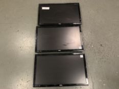 (3) BenQ GL-2450 computer monitors