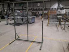 Steel framed upright stand