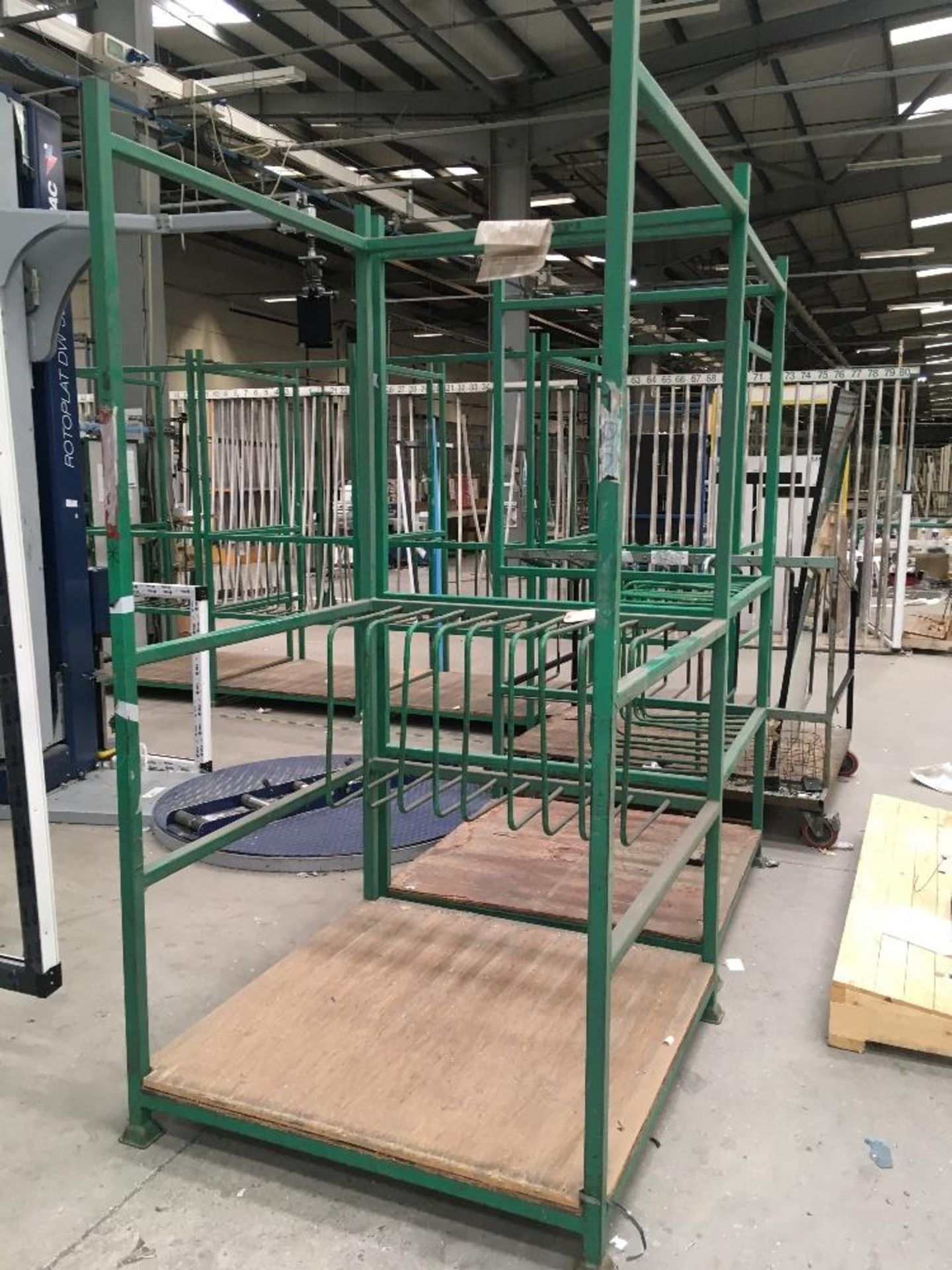 Steel framed upright rack