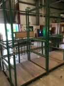 10-section steel framed upright rack