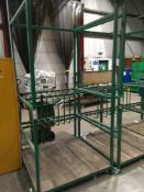 10-section steel framed upright rack